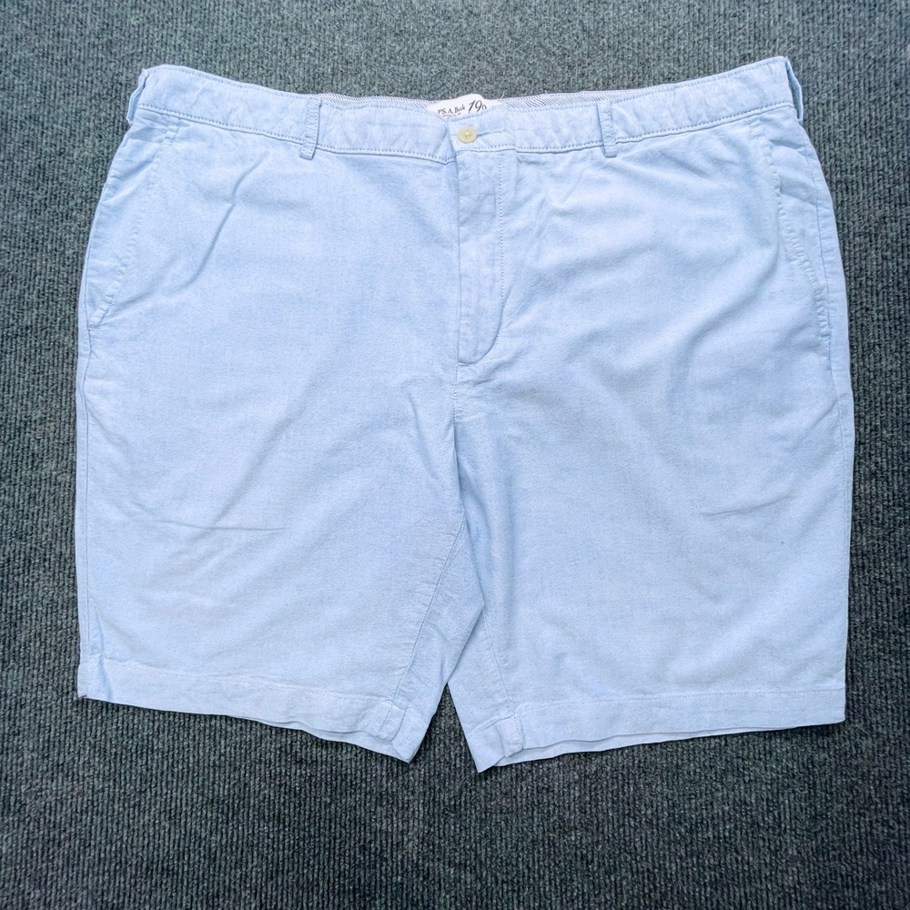 Jos. A. Bank 1905 Mens 42W Light Blue‎ Oxford Cotton Chino Shorts Preppy Classic